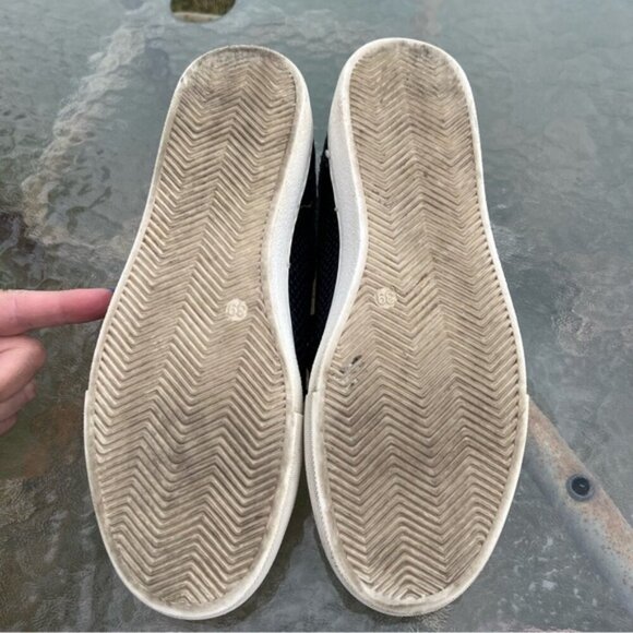 Ron White Olwyn Snakeskin Reptile Lizard Embossed Navy Sneakers - Picture 12 of 14